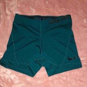 Nike pro blue spandex